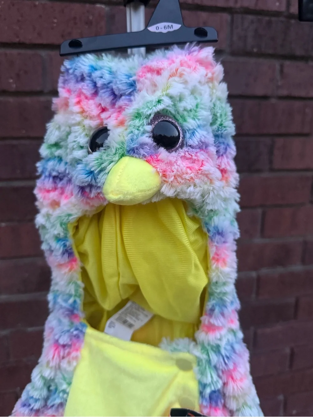 Ostrich Bird Halloween Costume Hyde & Eek Infant Size 0-6M Rainbow Pullover Top